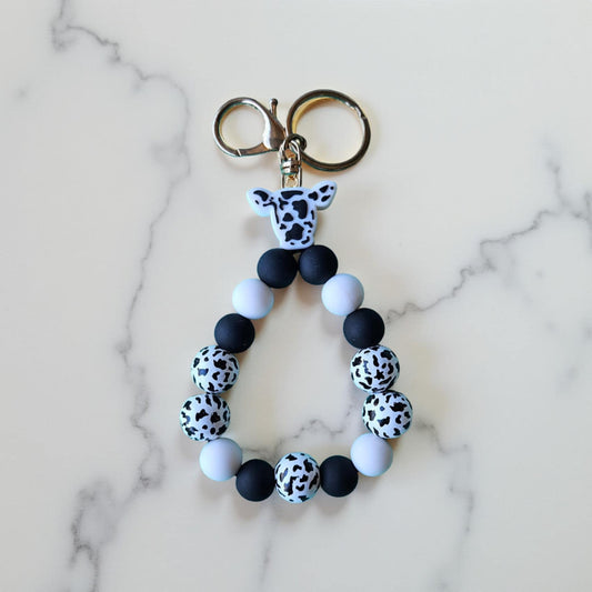 Black & White with Cow bead