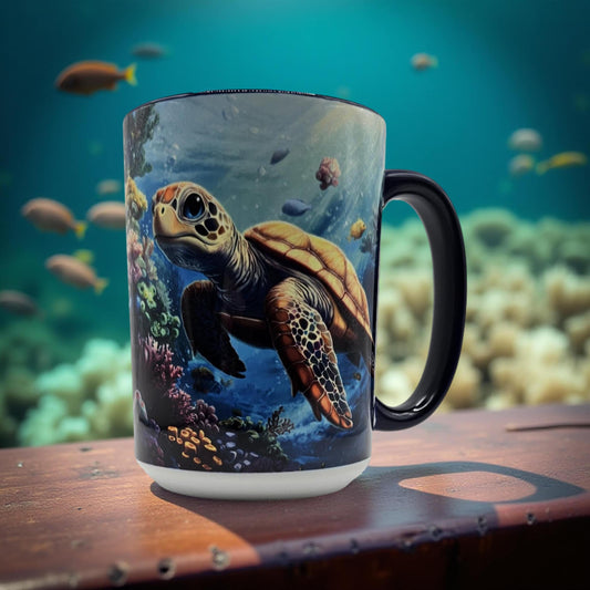Turtle swimming in the Ocean