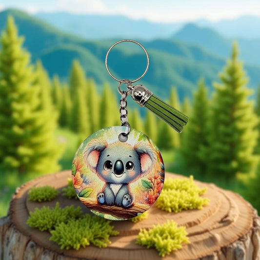 Cute Koala sitting in a tree