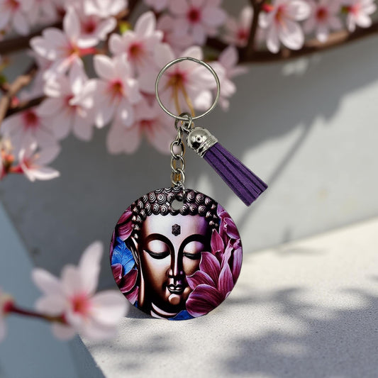 Buddha and Purple Lotus