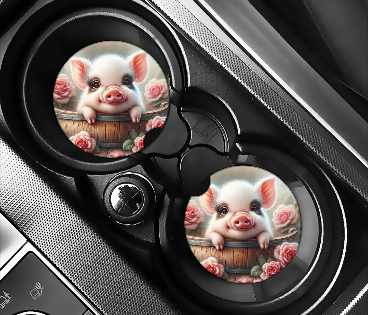 Cute Pig in a bucket