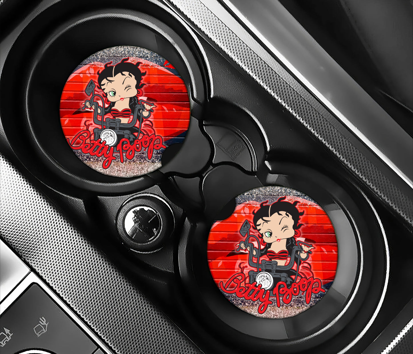 Betty on motorbike