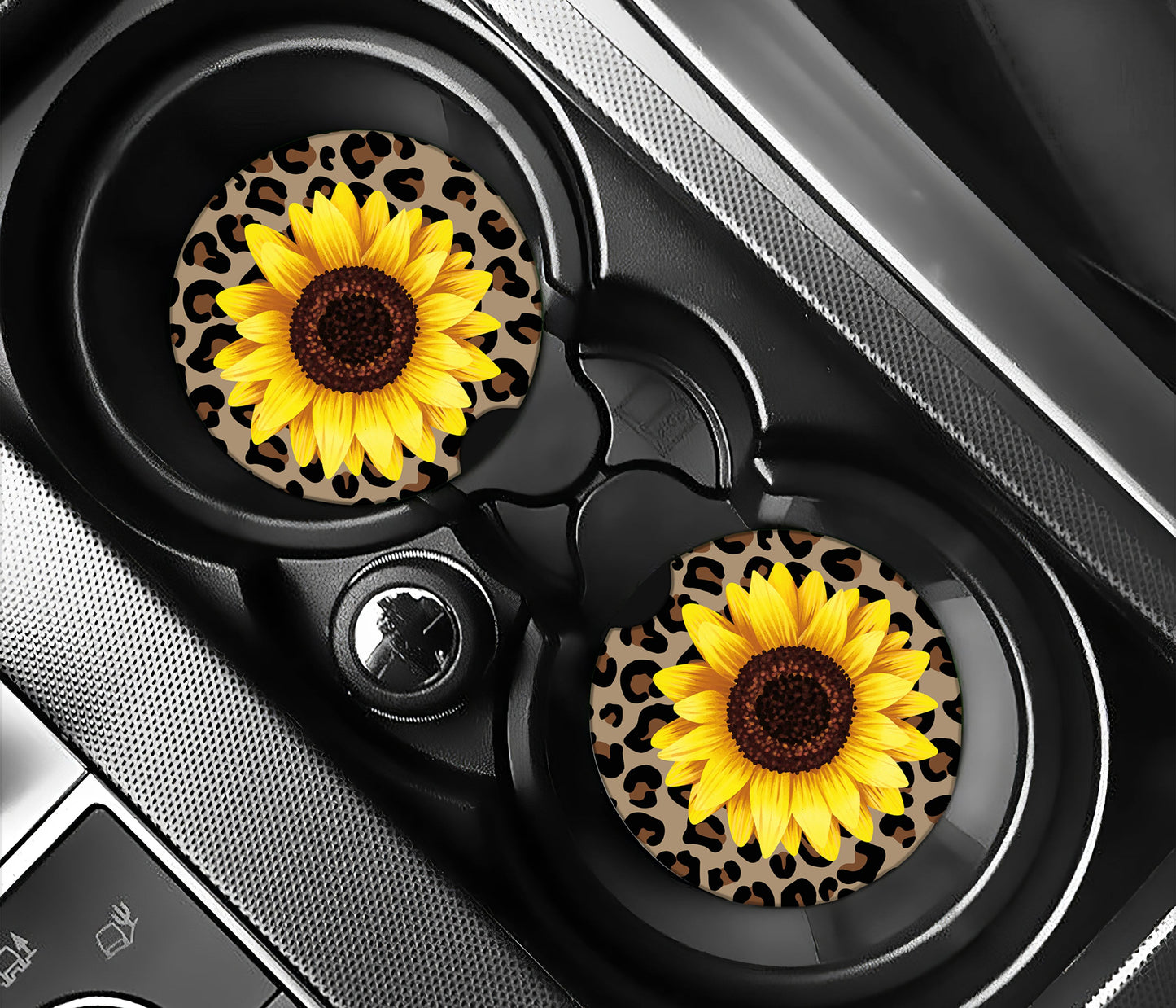 Sunflower Leopard Print