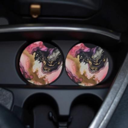 Pink and Grey Alcohol Ink