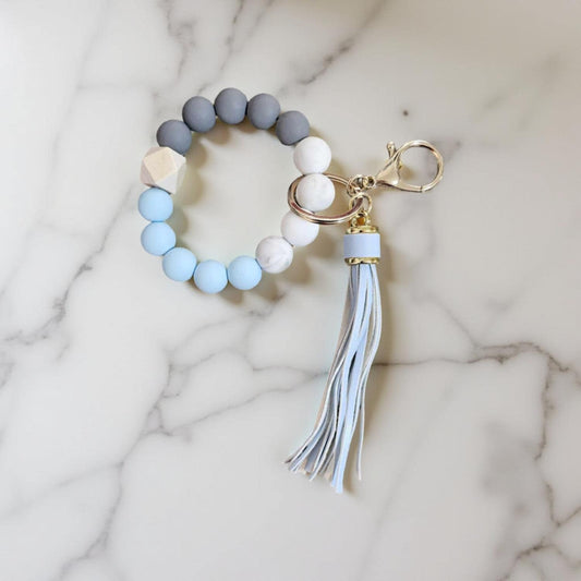 Coloured with dark grey and marble white