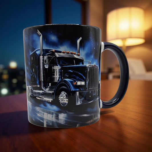 Blue Semi Truck