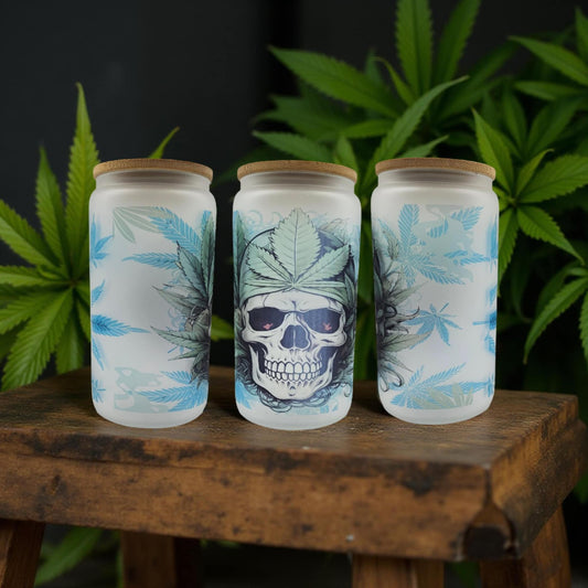 Skull and weed
