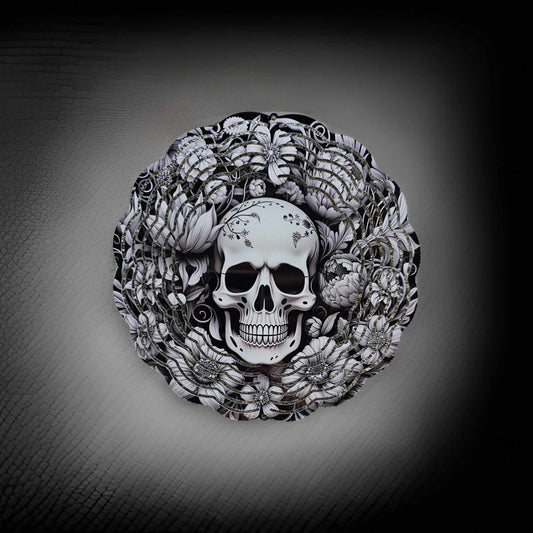 Black and White Skull