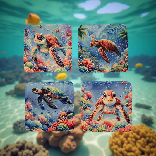 Cute Swimming Turtles