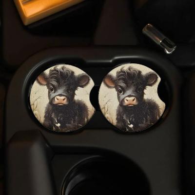 Cute black baby cow