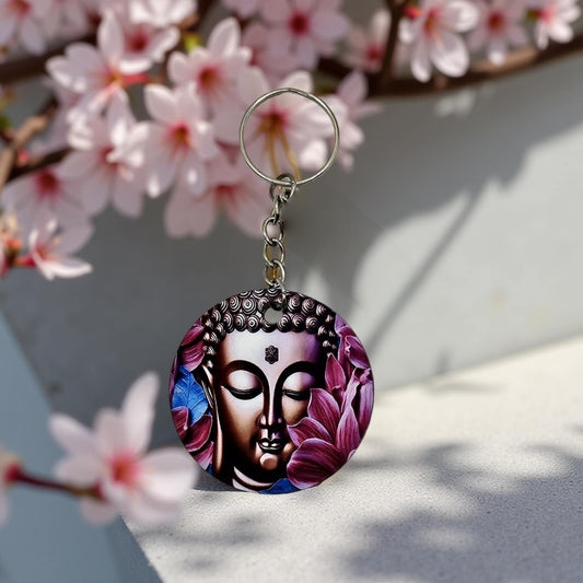 Buddha and Purple Lotus