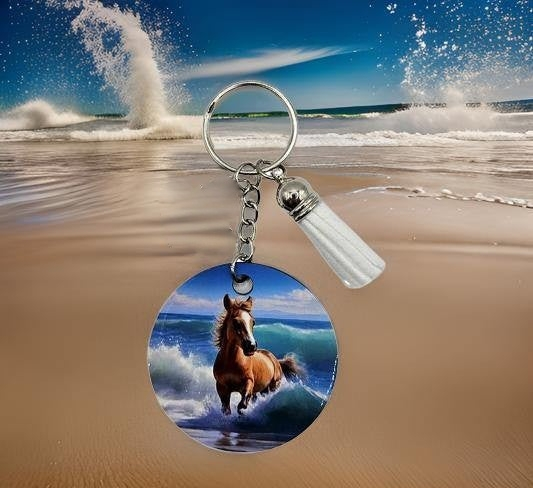 Light Brown Horse on the Beach