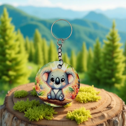 Cute Koala sitting in a tree