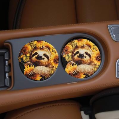 Sloth and sunflowers