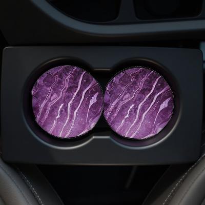 Purple stripes and alcohol ink