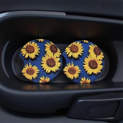 Blue with sunflowers