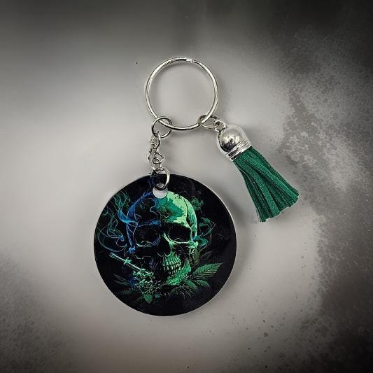 Marijuana green skull