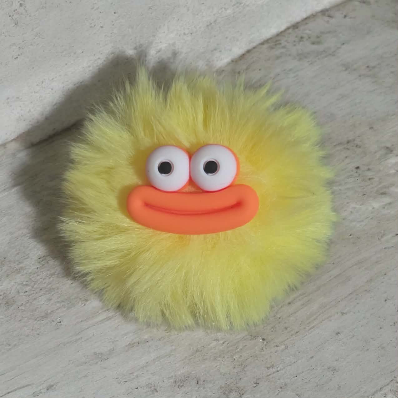 Super Soft Smiley Face Pom Pom Keychains