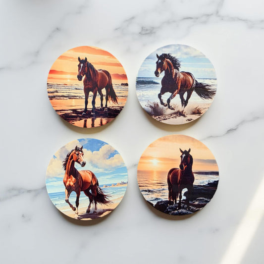 Horses at the Beach