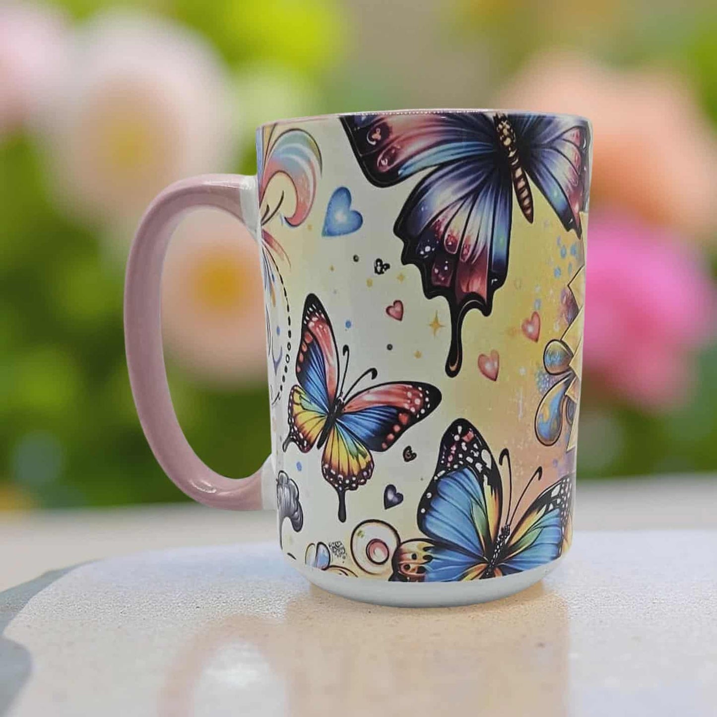 Sunflower with butterflies