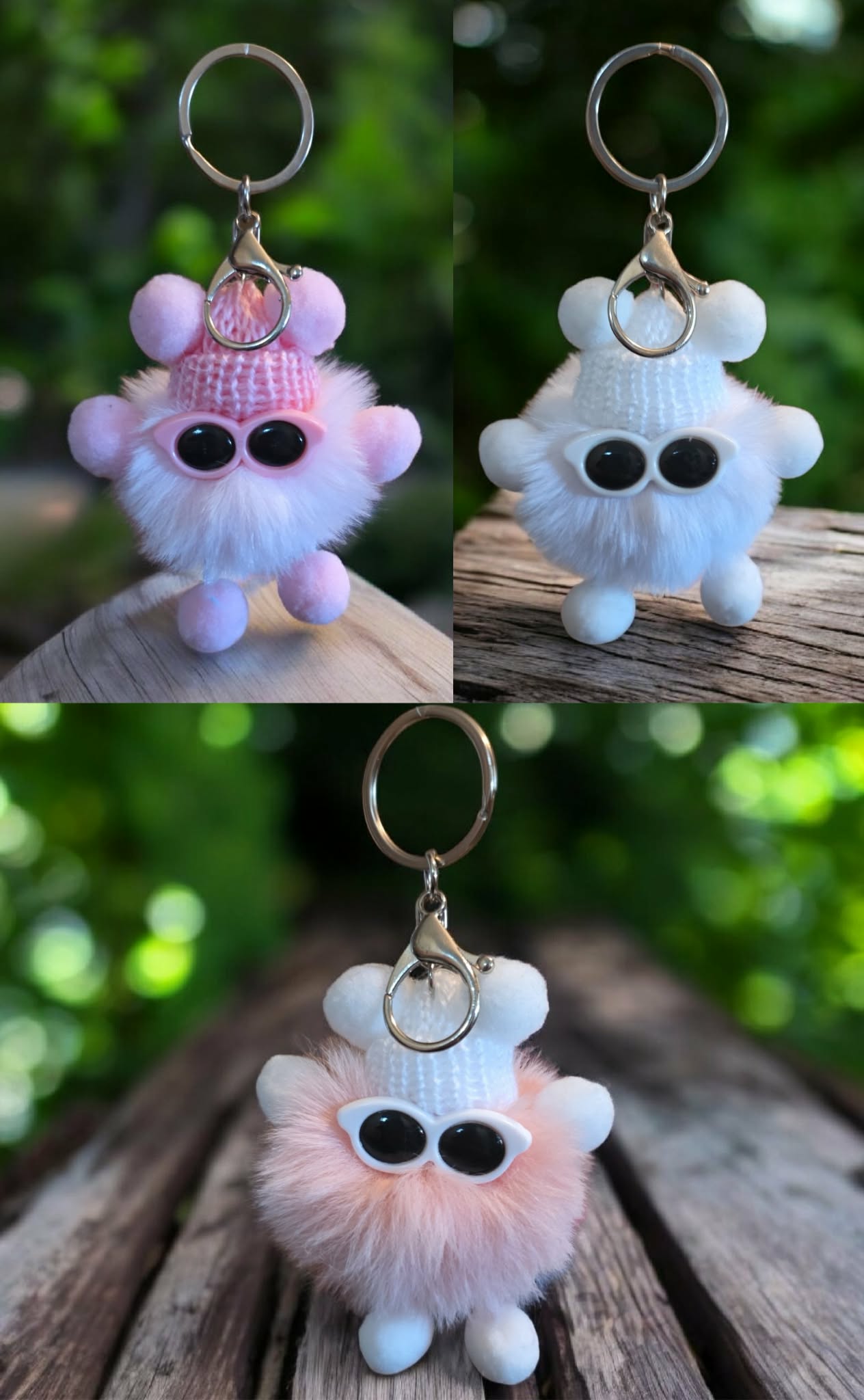 Cute Plush Gnome Keychain