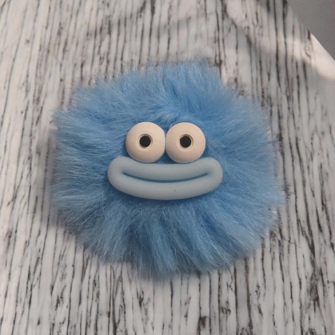 Super Soft Smiley Face Pom Pom Keychains