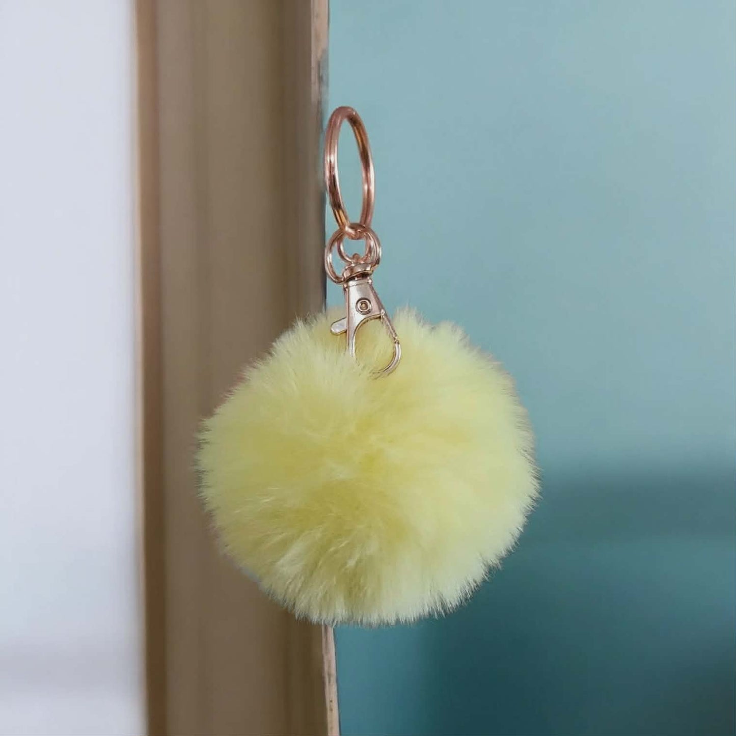 Super Soft pom Pom keychain