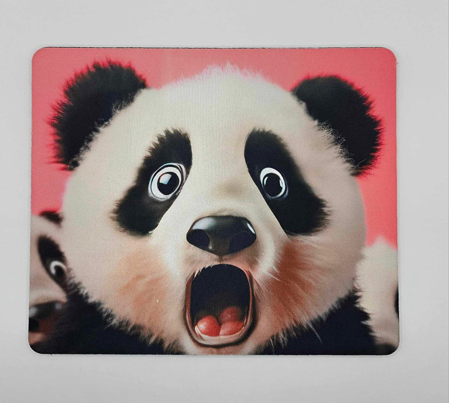 Pink Surprised Panda