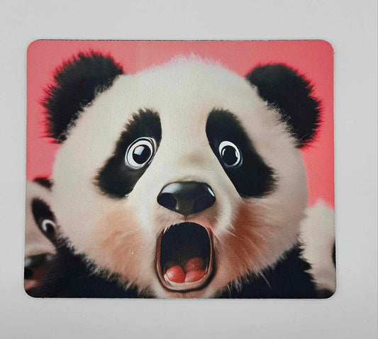 Pink Surprised Panda