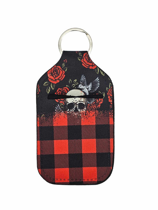 Red and Black Roses and Skull