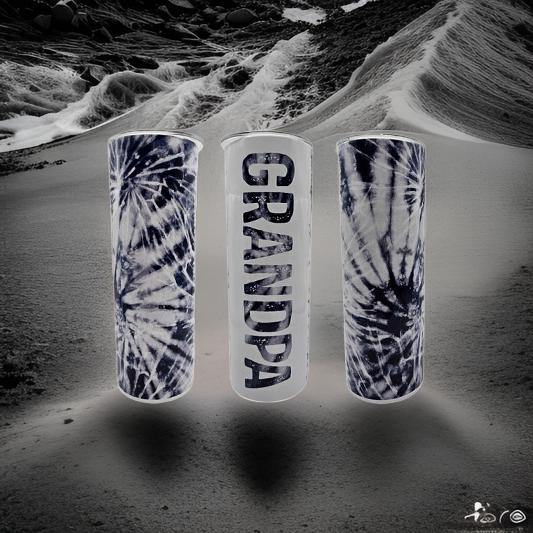 Blue and White Tie Dye Grandpa