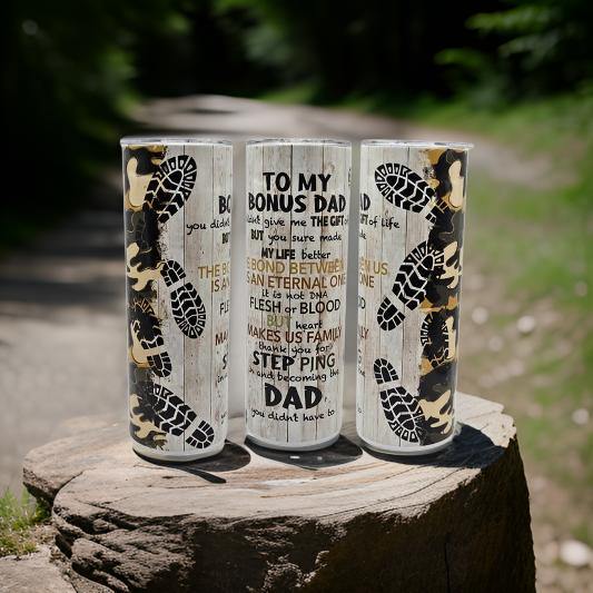 To my bonus DAD - Footprints and Camo
