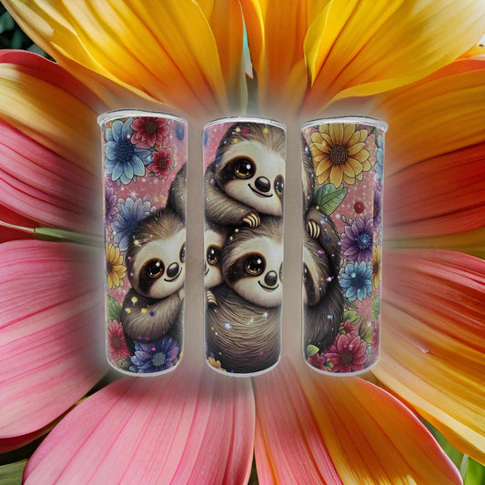 Cute Sloth Family