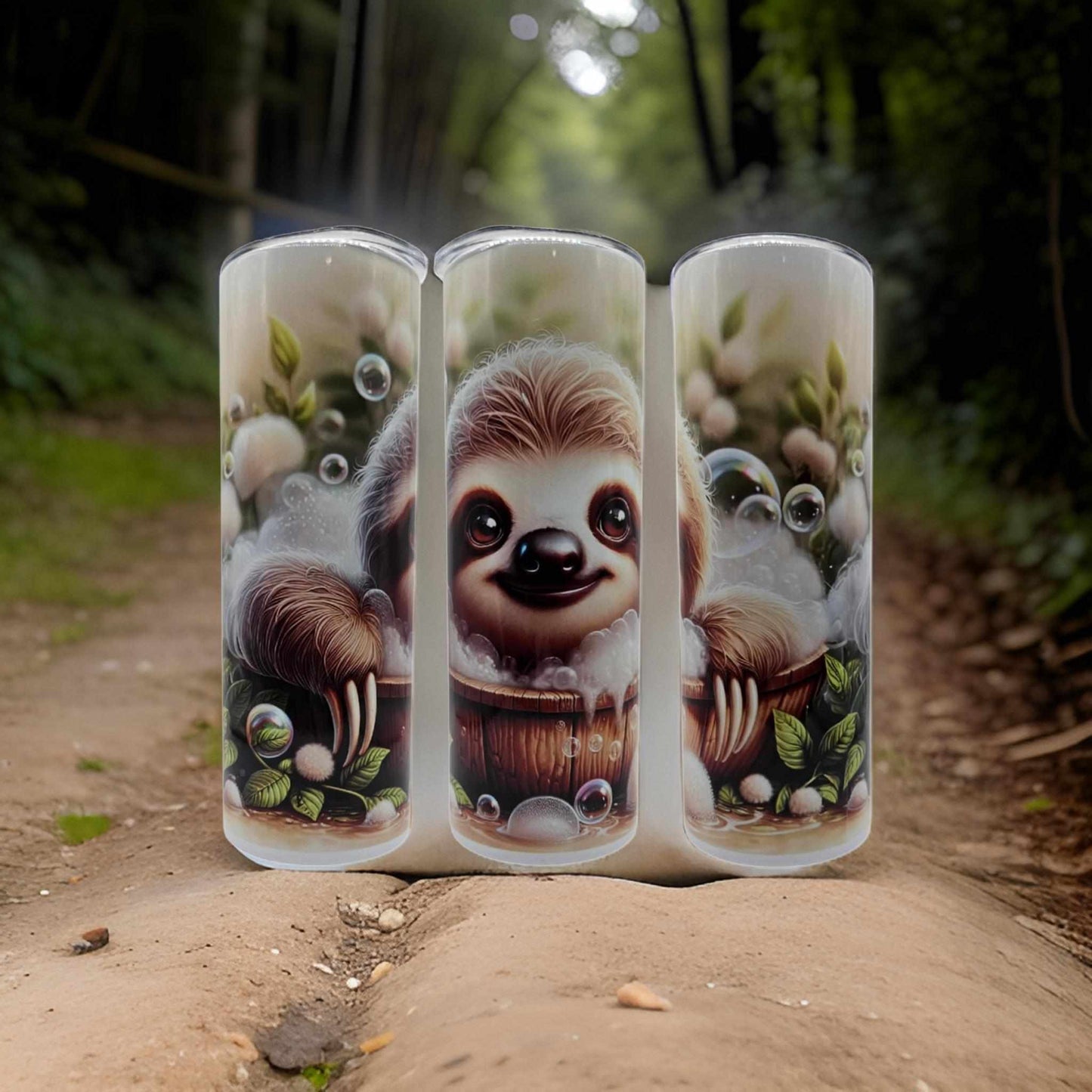 Cute Sloth in the bath