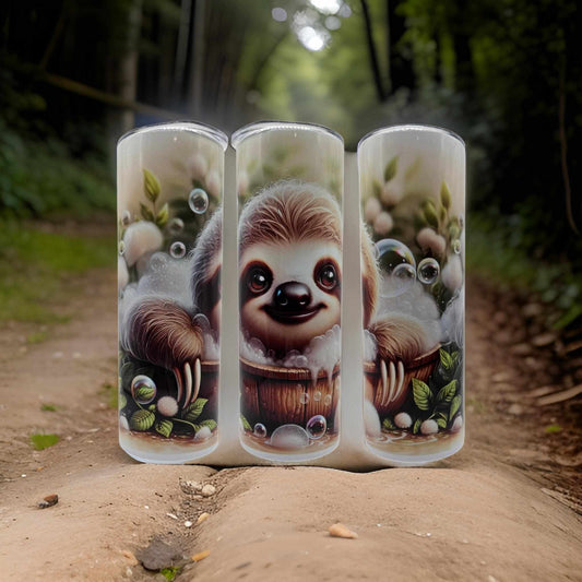 Cute Sloth in the bath