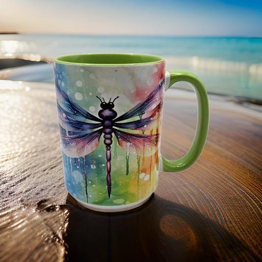 Rainbow Watercolour Dragonfly