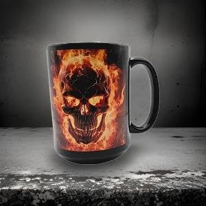 Skull with Fire