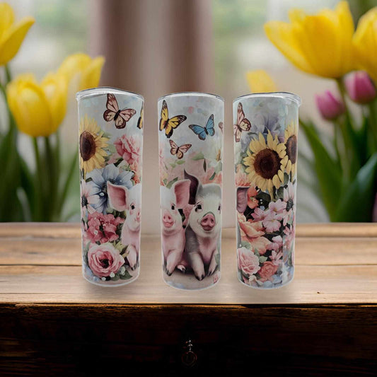Cute Pigs and floral
