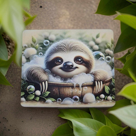 Cute Sloth in a Bath