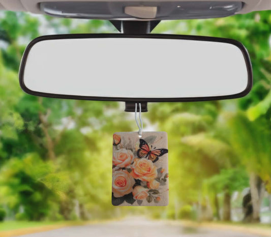 Yellow Roses and butterfly