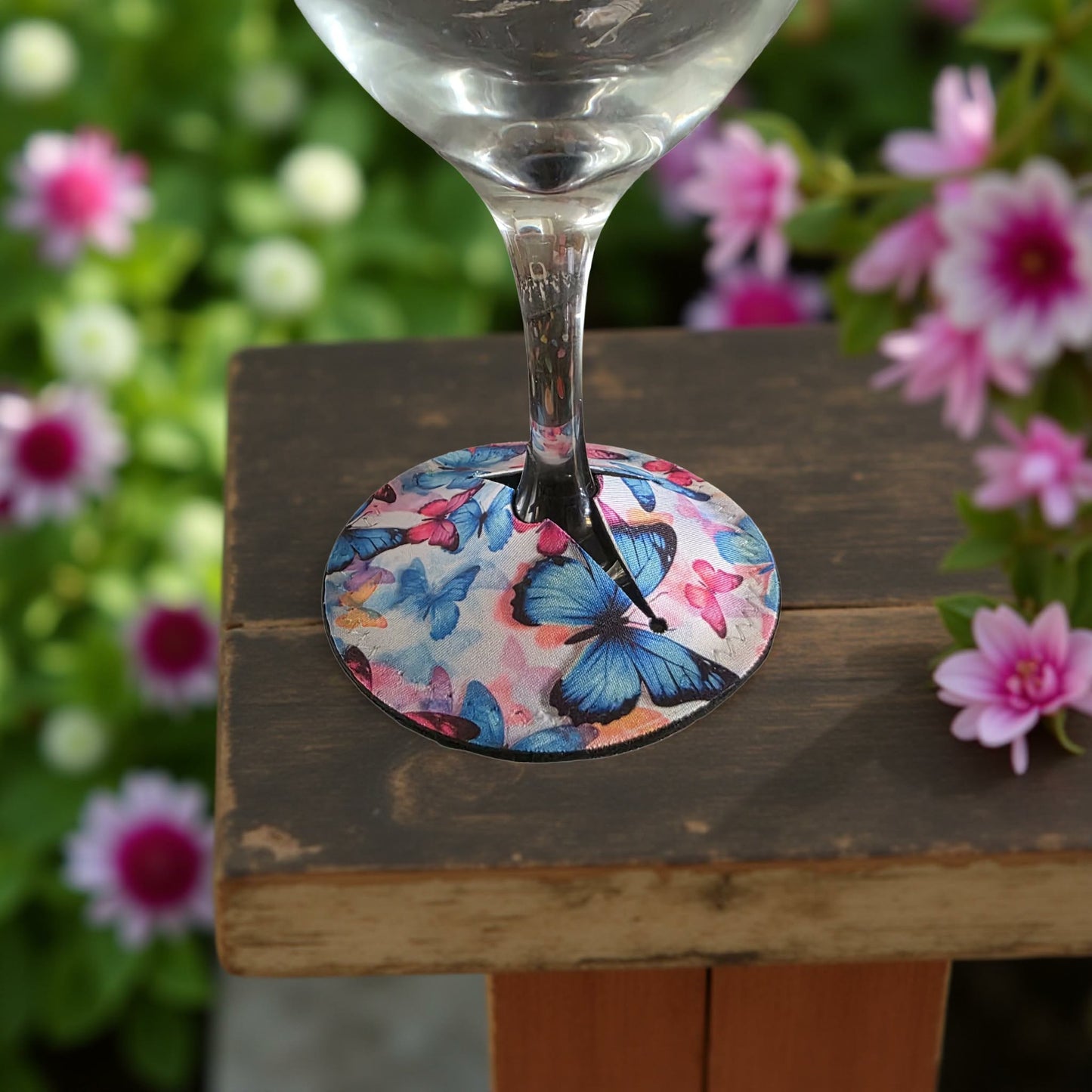 Blue and Pink Butterflies