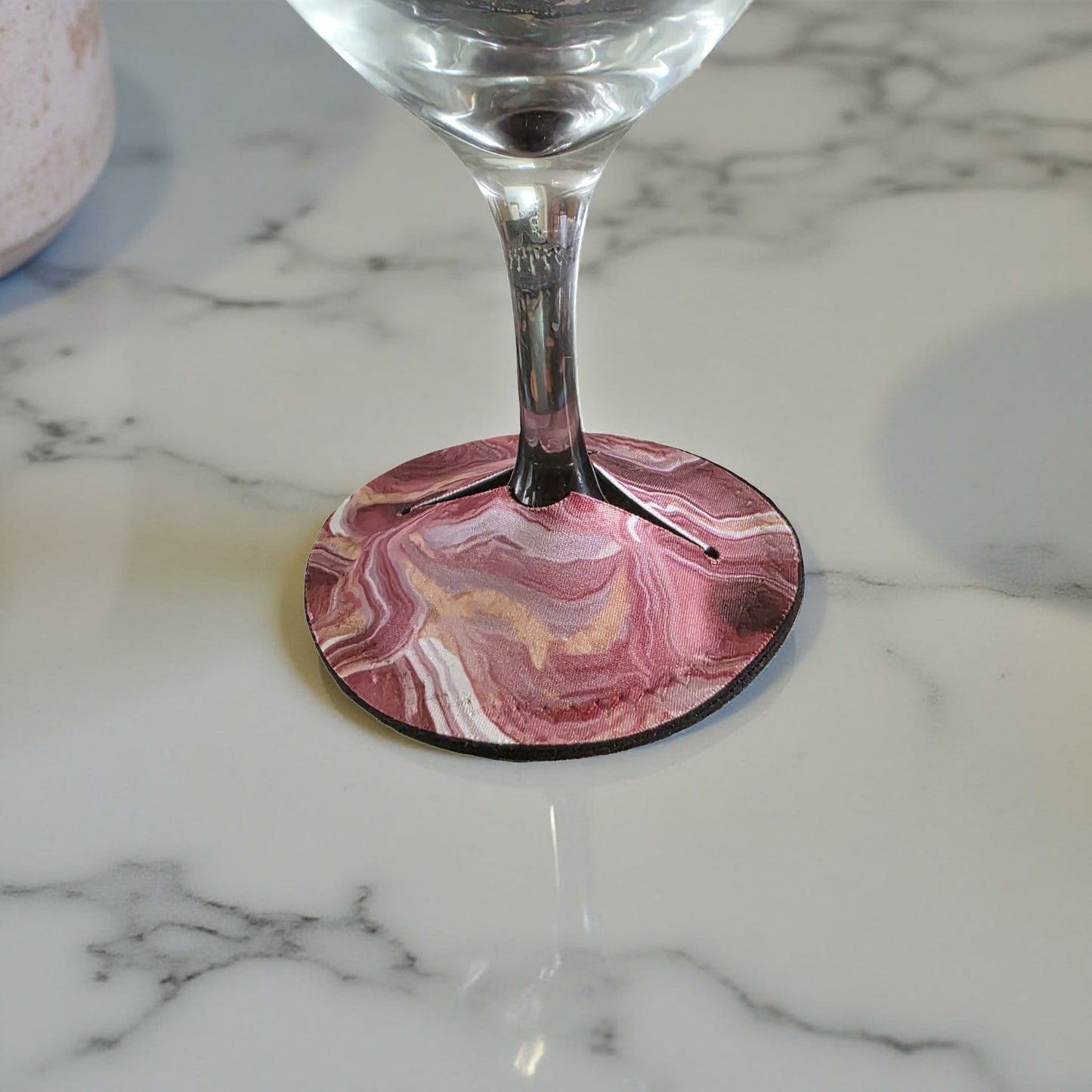 Maroon, Pink and White Agate