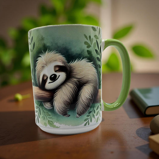 Cute Sleeping Sloth in a Tree