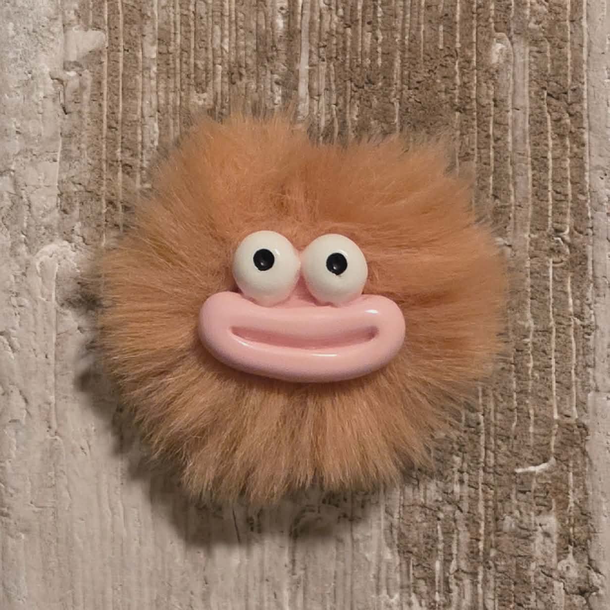 Super Soft Smiley Face Pom Pom Keychains