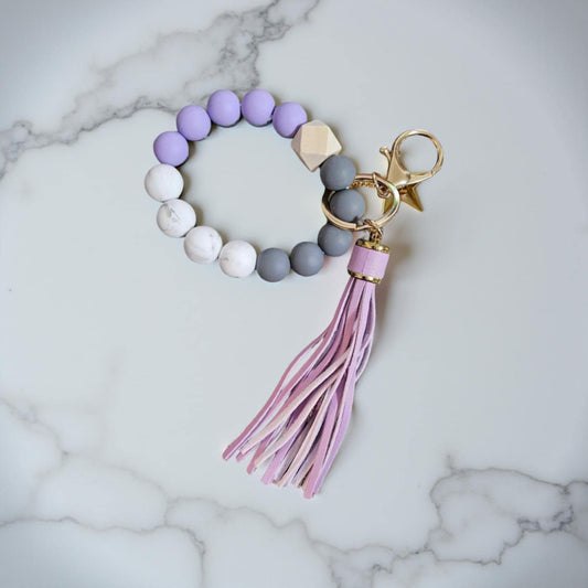 Coloured with dark grey and marble white