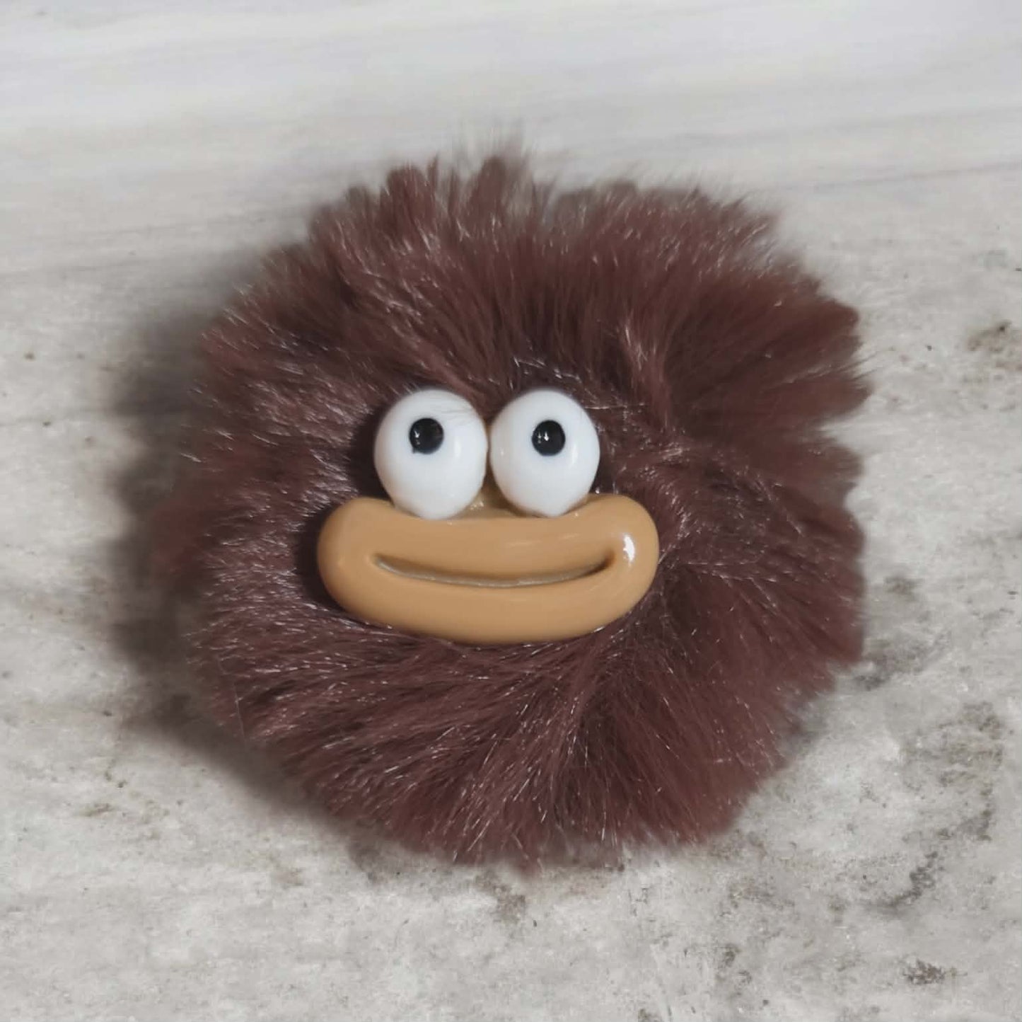 Super Soft Smiley Face Pom Pom Keychains