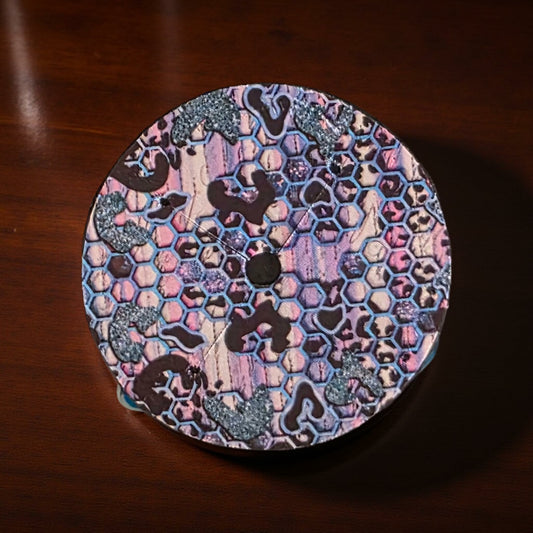 Blue and Purple honeycomb