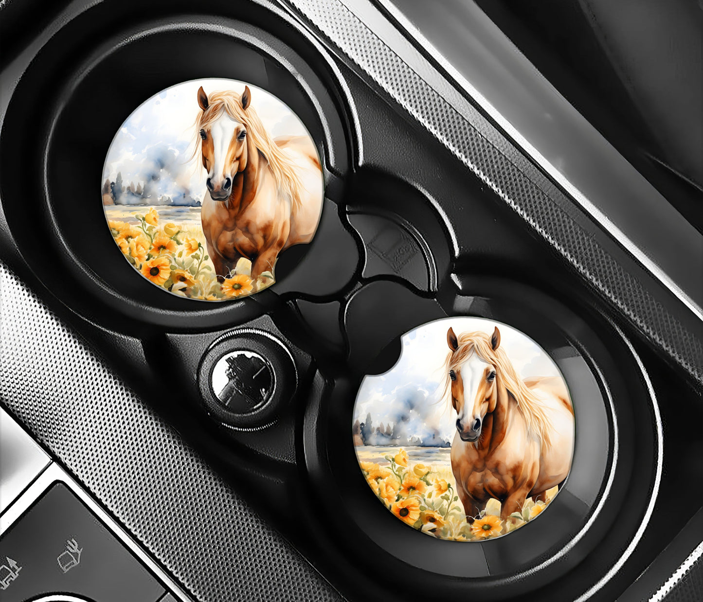 Horse In Sunflower Field