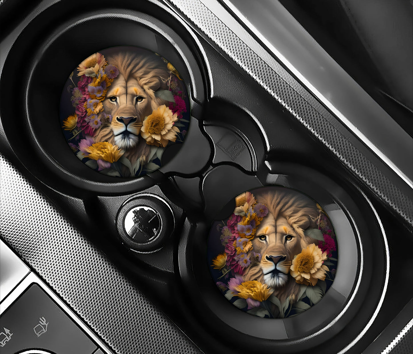 Lion and floral