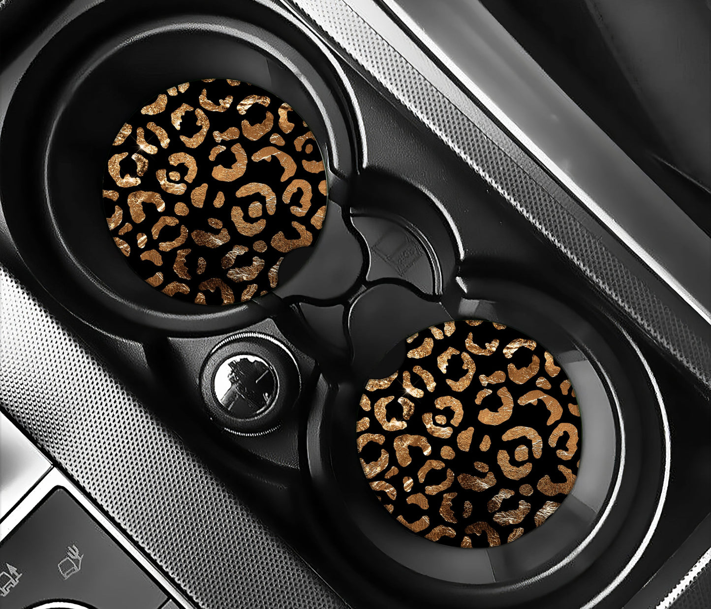 Bronze leopard print